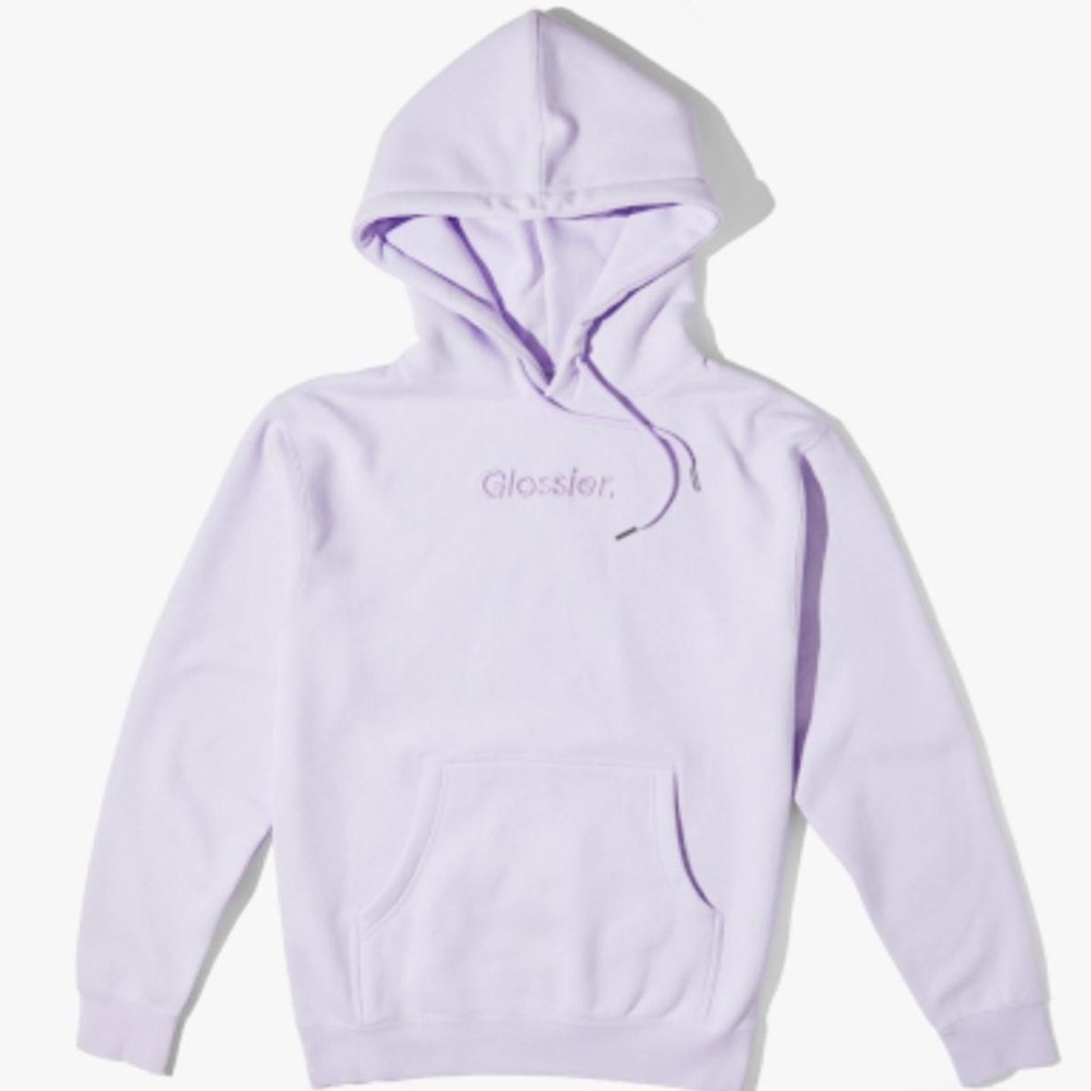 Glossier Limited Edition lilac sweatshirt